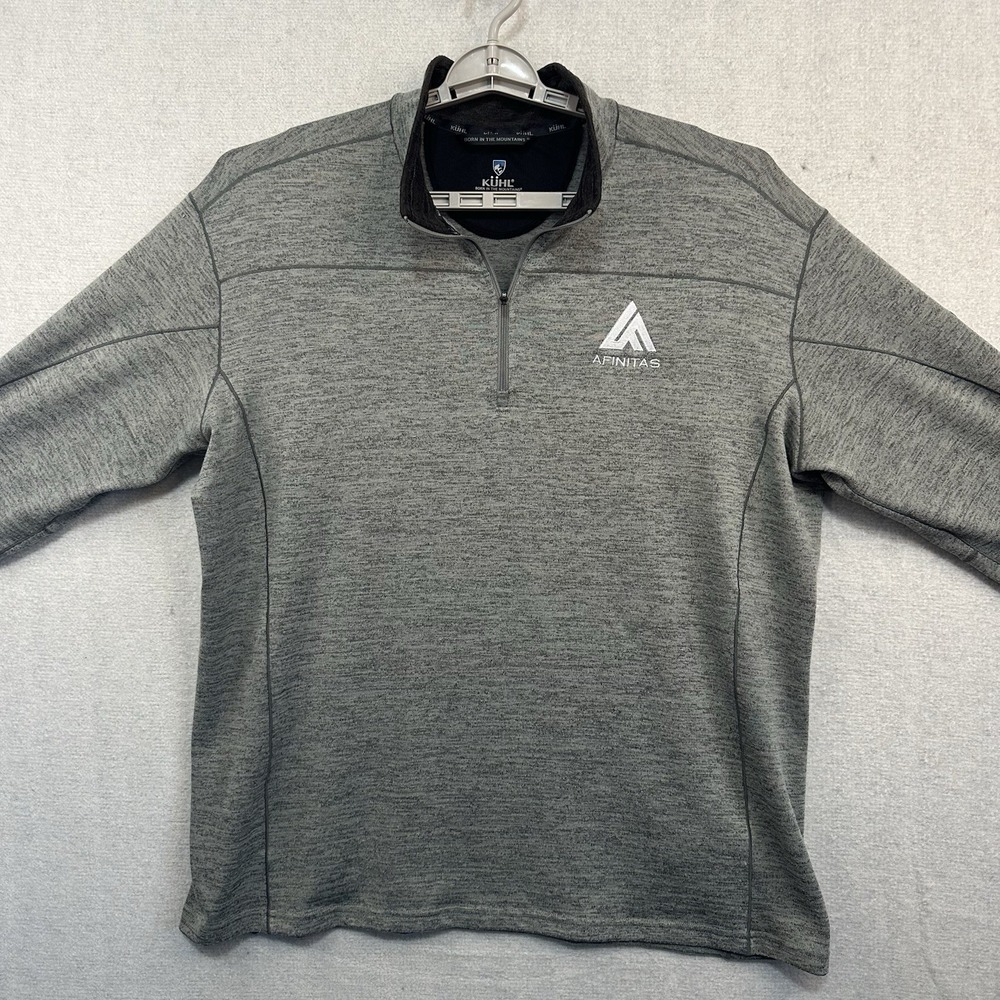 Kuhl 1/4 Zip Pullover XXL Grey Men's‎ Afinitas Outdoors Hiking Preppy